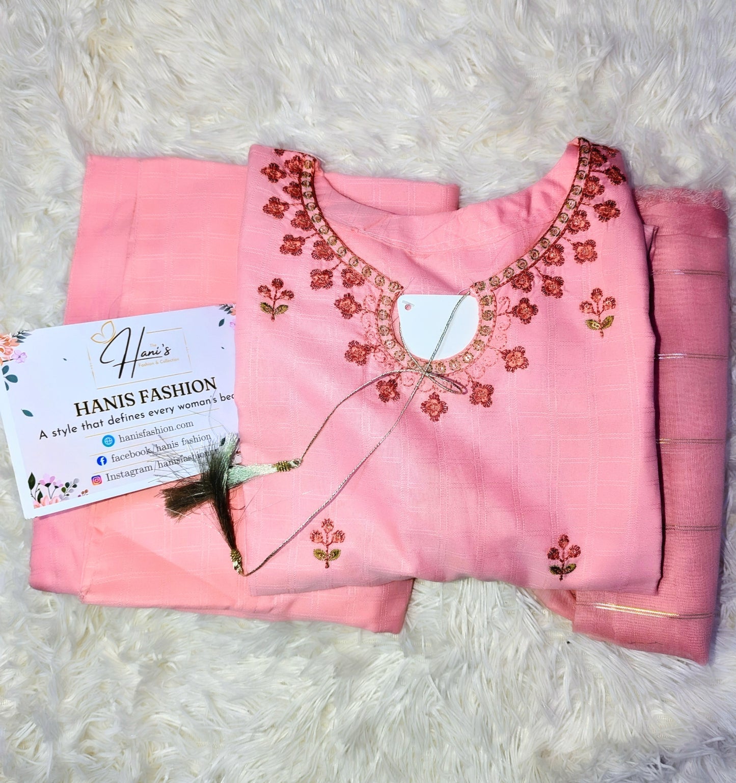 Stitched 3 pc embroidered Gol daman