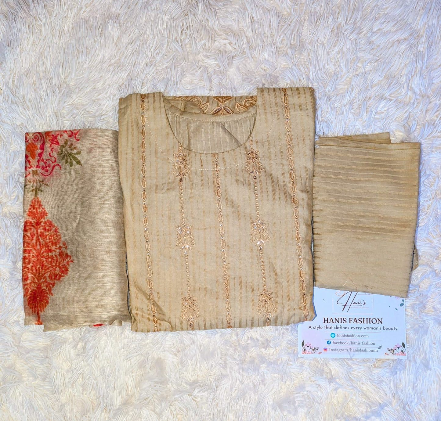 Stitched 3 PC Banna Dora