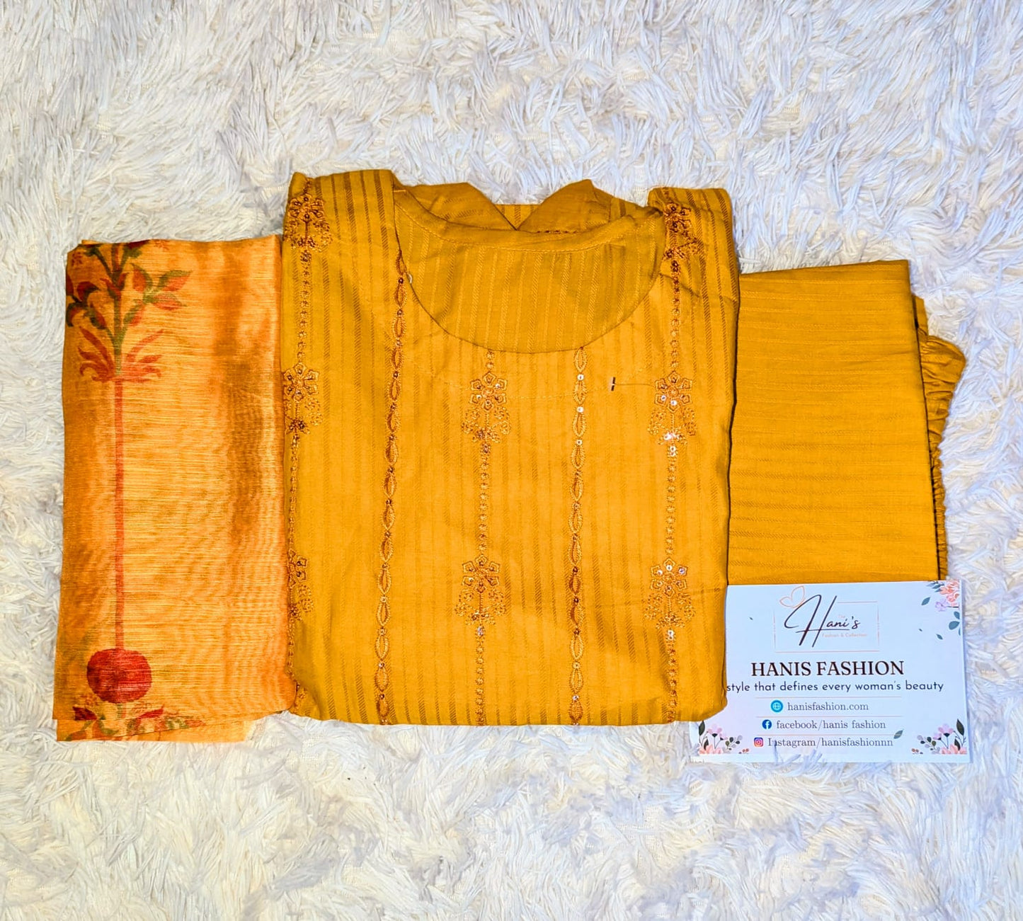 Stitched 3 PC Banna Dora