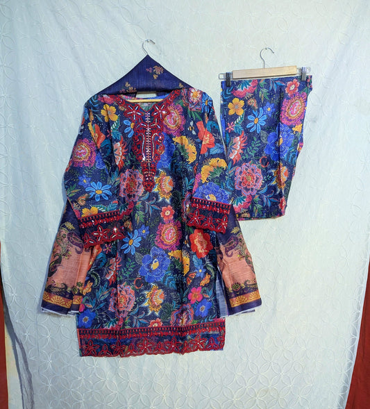 STITCHED 3 PIECE PRINTED LAWN