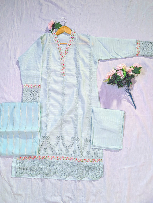 Stitched 3 PC Chicken Kari style