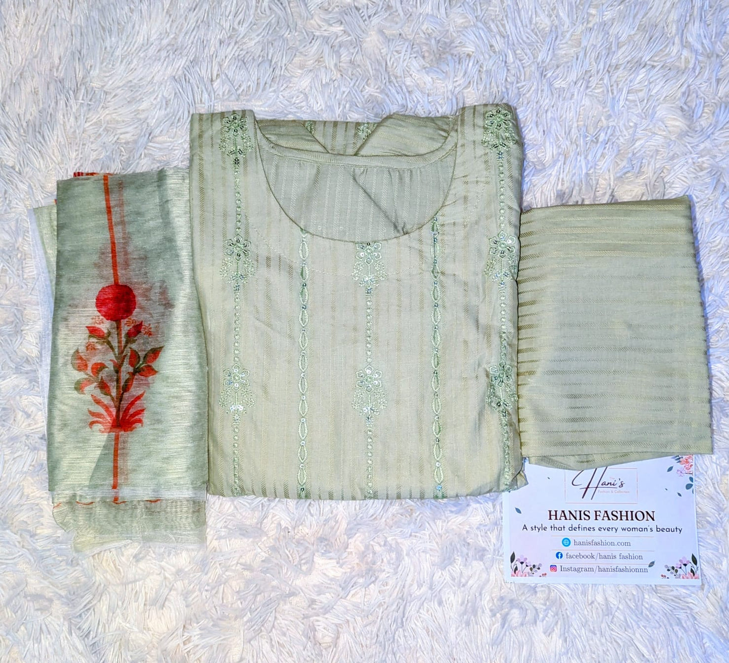 Stitched 3 PC Banna Dora